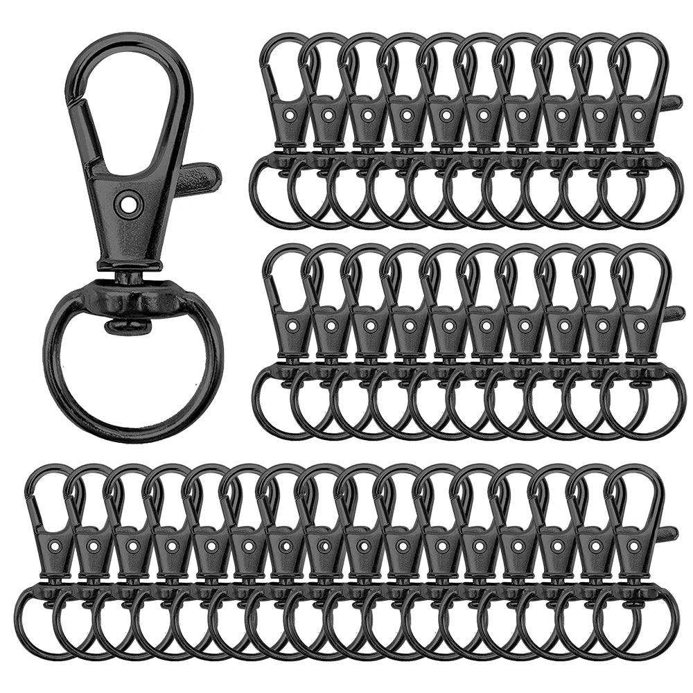 20Pcs Key Chain Clip Hooks Swivel Clasps Lanyard Snap Hook Lobster Claw Clasp for Keychain DIY Jewelry Crafts (32mm)