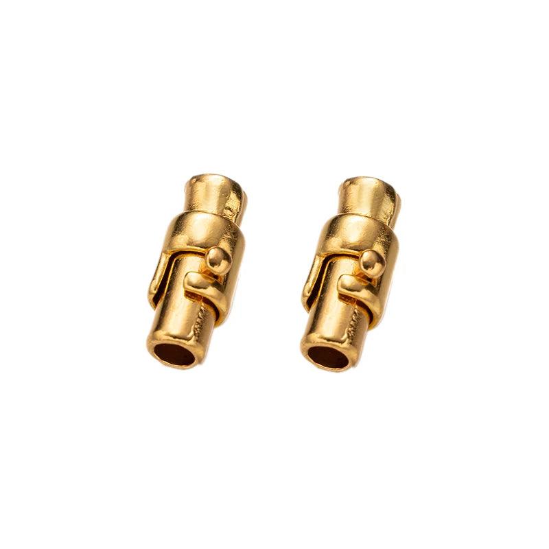 5Sets Leather Cord End Caps Magnetic Locking Clasps Closures Buckle for DIY Leather Bracelet Kumihimo Jewelry Making Supplies