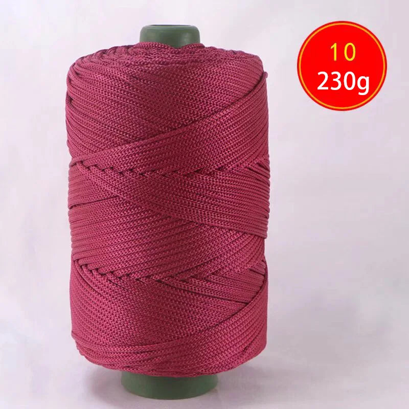 Lightweight Ice Silk Thread 225g Handcrafted Yarn for Summer Hats Storage Baskets and Seat Cushions