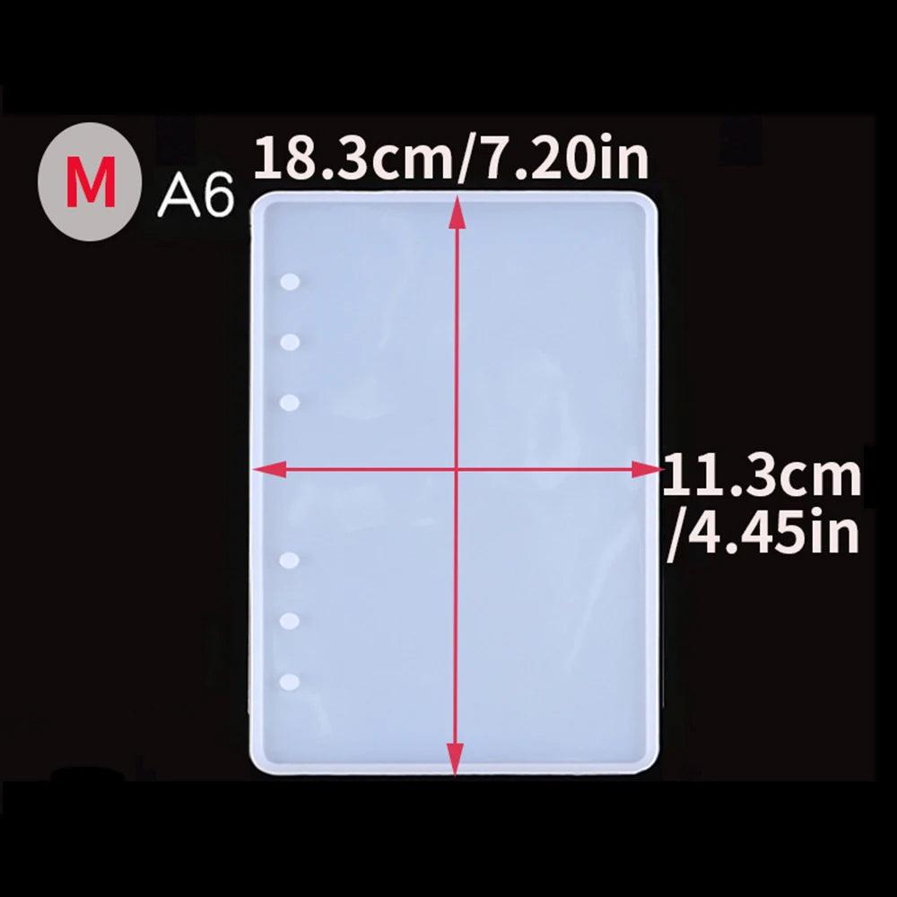 Note Book Silicone Resin Mold A5 A6 A7 DIY Notebook Crafts Gift Making Epoxy Resin Mould