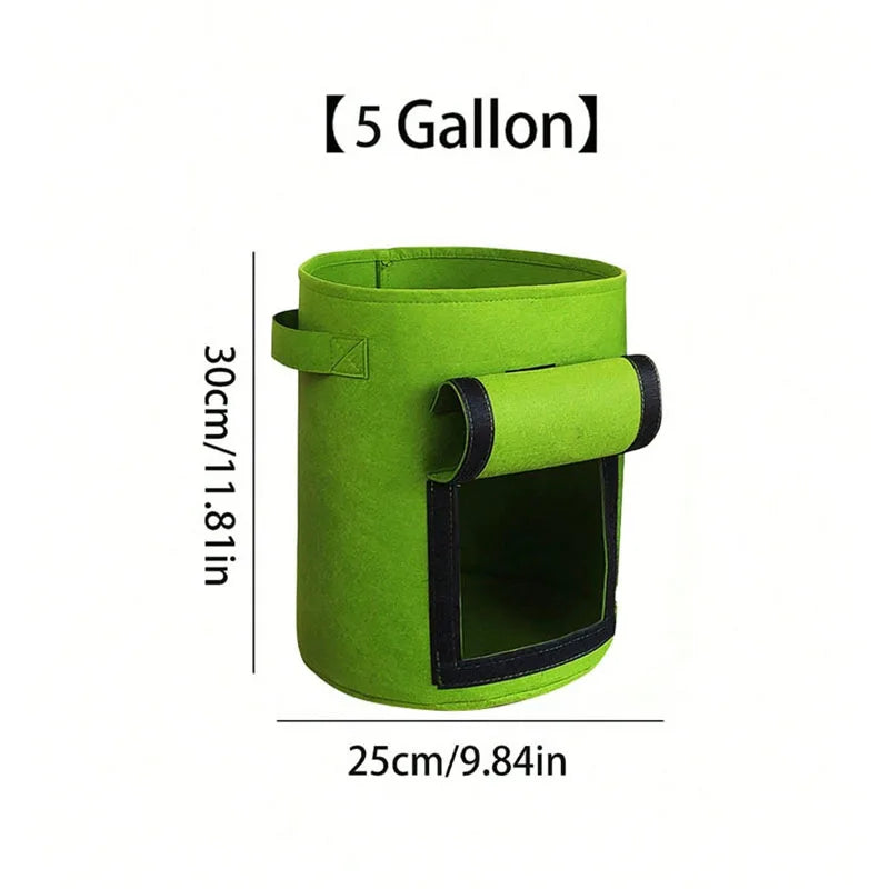 Horticulture 5/7/10 Gallon Planting Bag Fabric Felt Flowerpot Flowerpot Garden Vegetable Tomato Potato Cultivation Bag