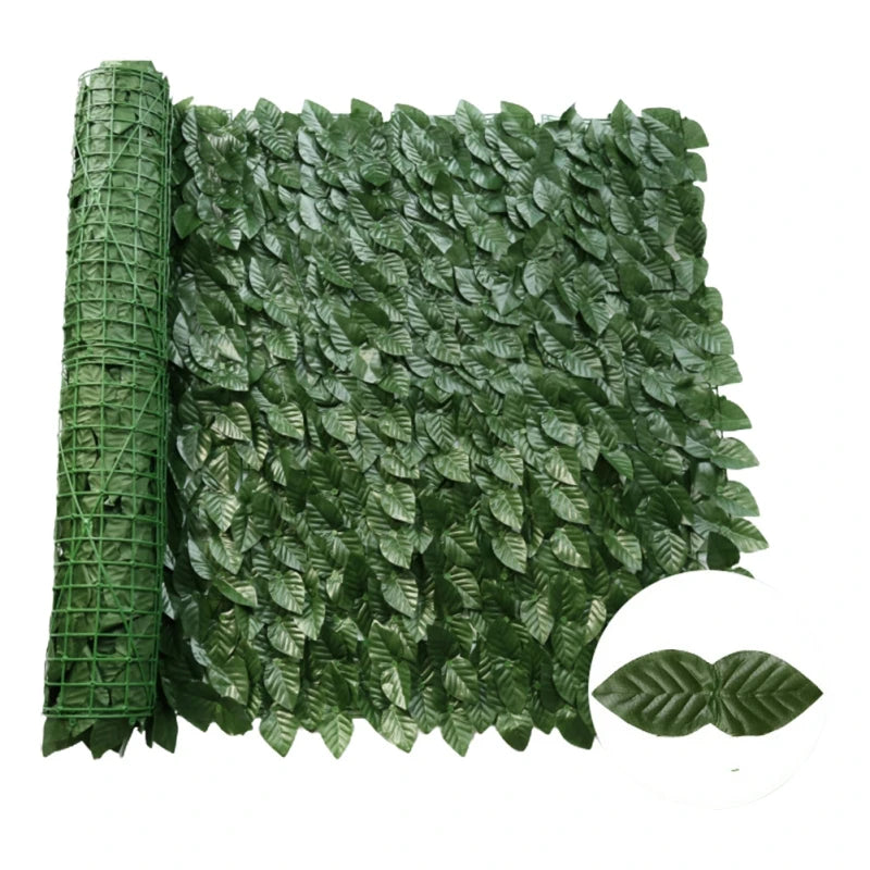 50x100/300cm Artificial Ivy Hedge Green Leaf Fence Panels Faux Privacy Fence Screen for Home Outdoor Garden Balcony Decorations