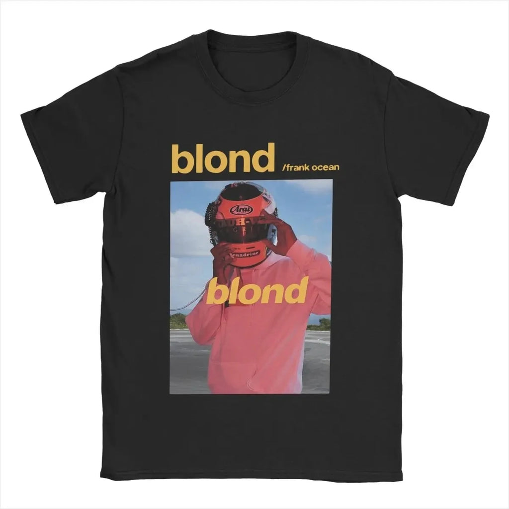 Blond Franks Rapper Ocean T Shirts Men's Cotton Casual Hip Hop Music Tee Short Sleeve Gift Idea