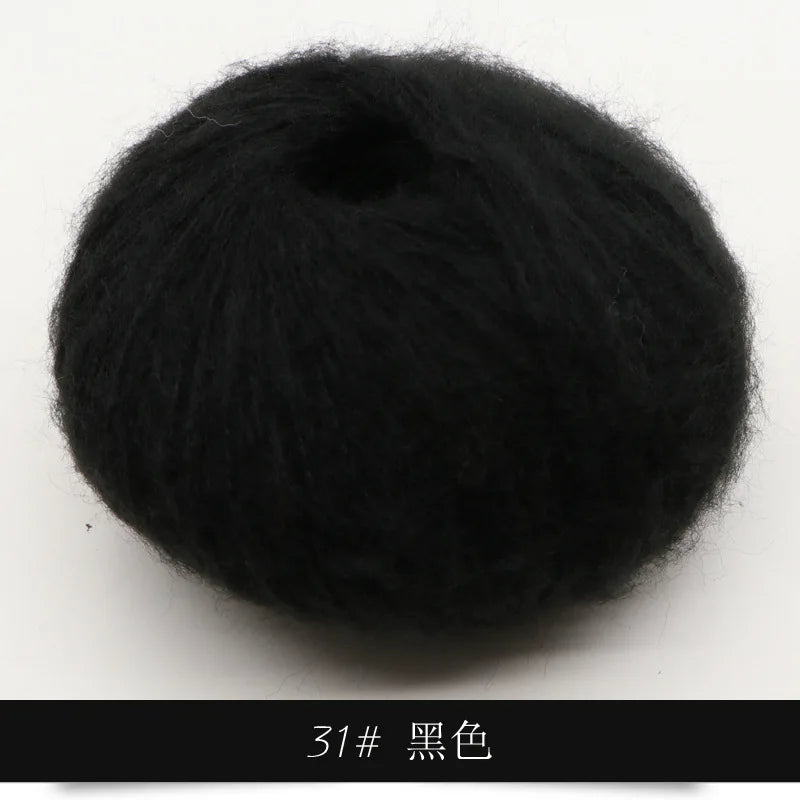 Mohair Yarn 25g Soft Knit Wool For Scarves And Sweaters