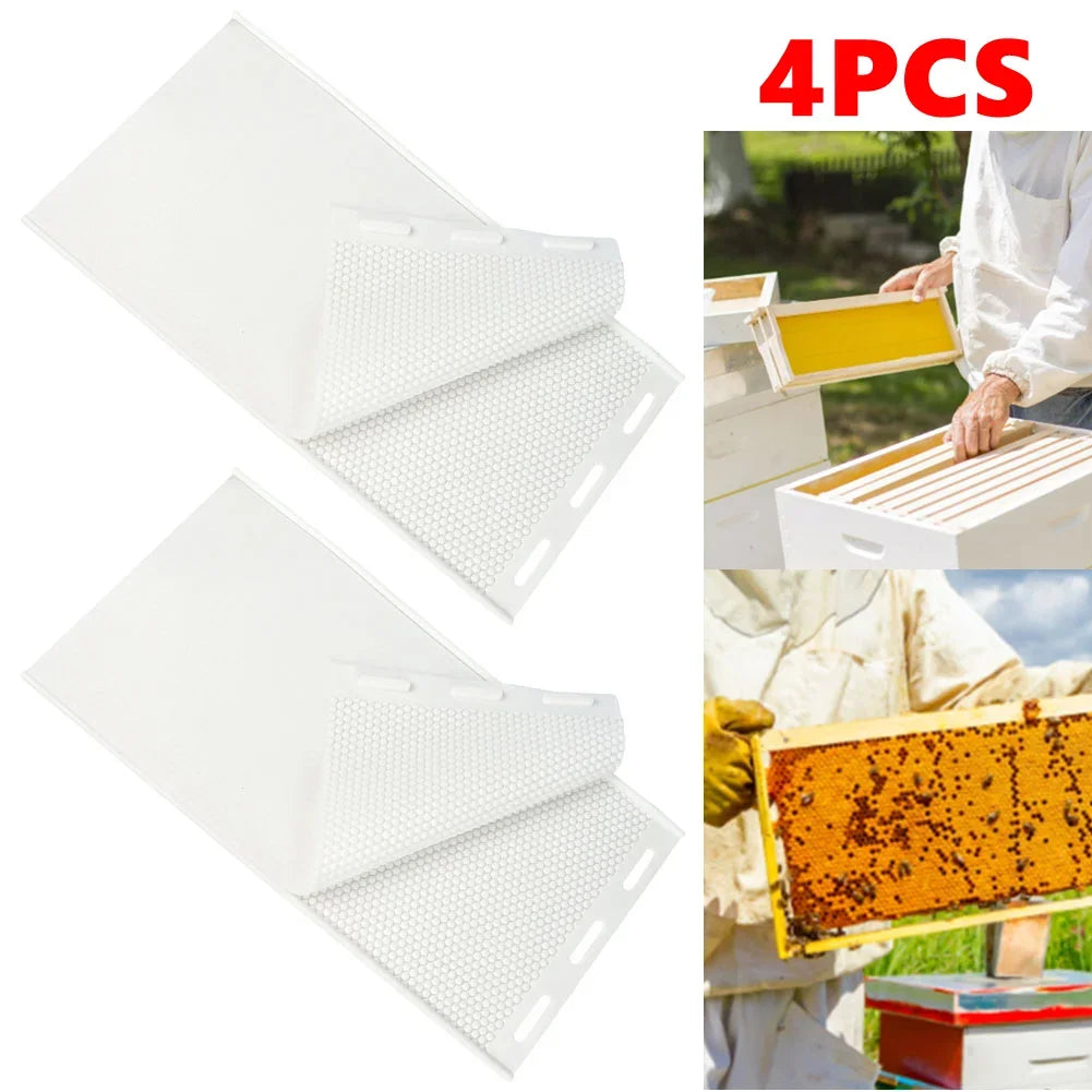 4/2pcs Beeswax Press Sheet Mould Flexible Beeswax Embosser Machine Mold Silicone Harmless Handmade Durable Beekeeper Accessories