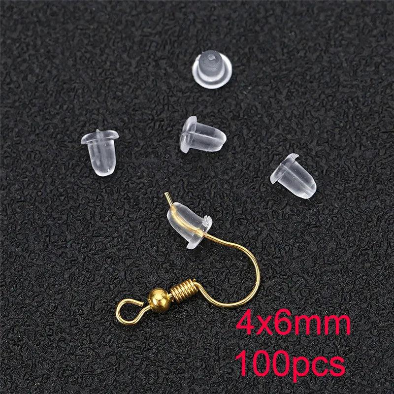 50pcs 925 Sterling Silver Plated Earrings Hooks Hypoallergenic Anti Allergy Earring Clasps Lot For Diy Jewelry Making Supplies