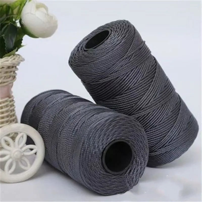 1.5mm 200m Summer Crochet Yarn Ice Silk Craft Thread for Hats Dolls Sewing Bags Crocheting