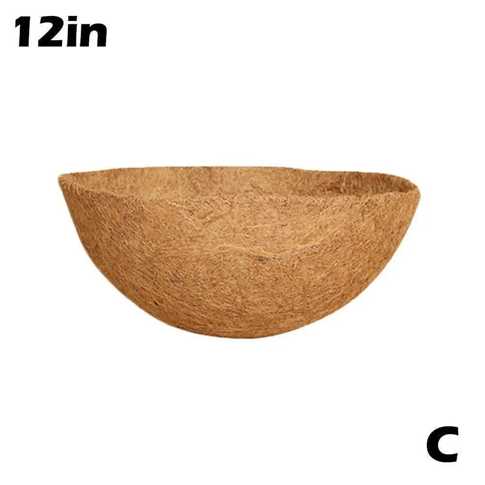 8/10/12/14/16/18 Inch Hanging Basket Liner Round Coconut Liners for Planters 100% Natural Coco Basket Replacement Liner Outdoor