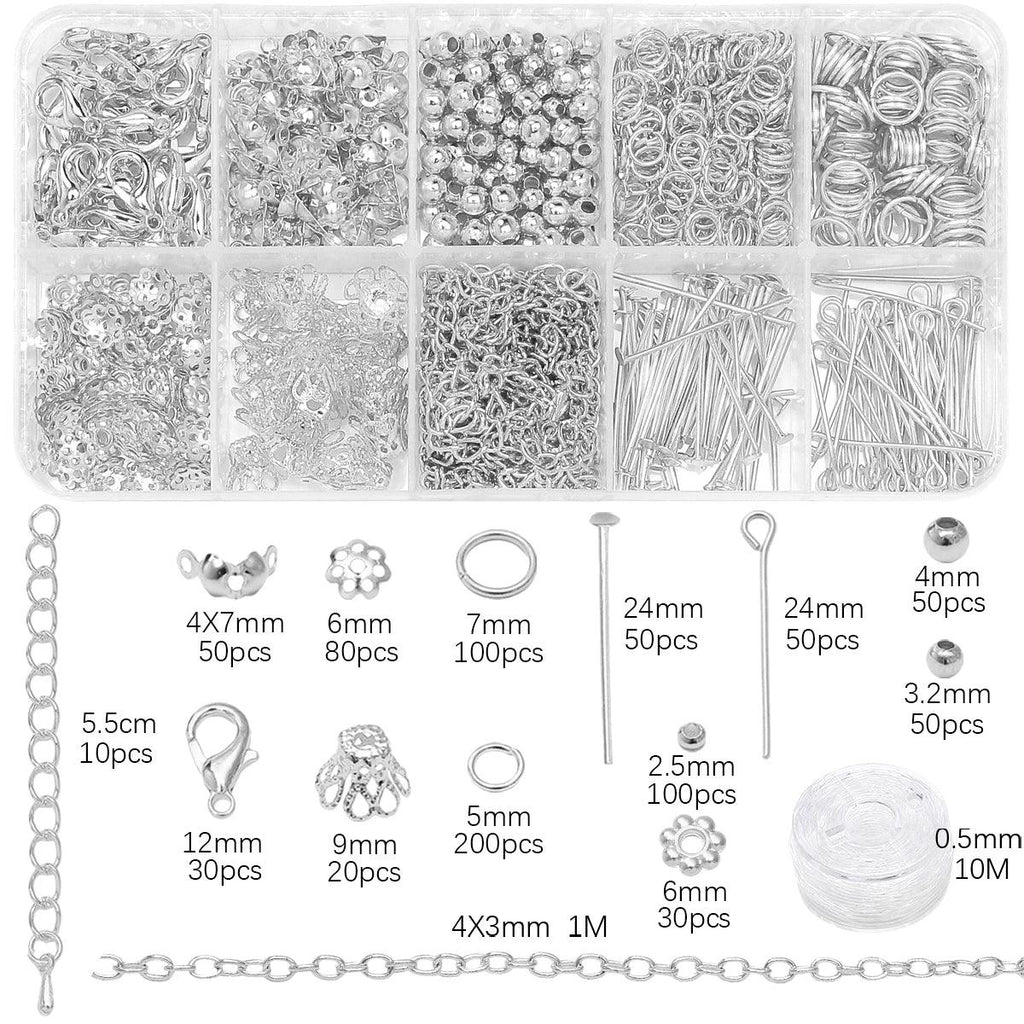 1Set/Bag Jewelry Making Starter Kit Earrings Necklace Findings DIY Beads Jewelry AccessoriesSuitable For Adults And Beginners (G