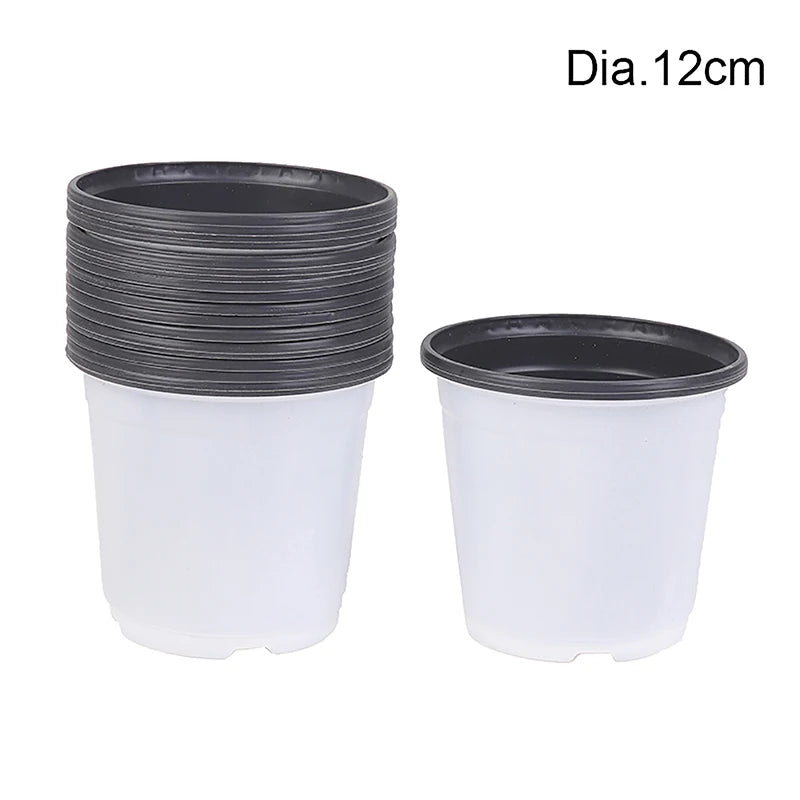 10 Pcs Two-color Thickened Plastic Seedling Pots Succulent Cultivation With Small Pots Simple Planting Seedling Pots