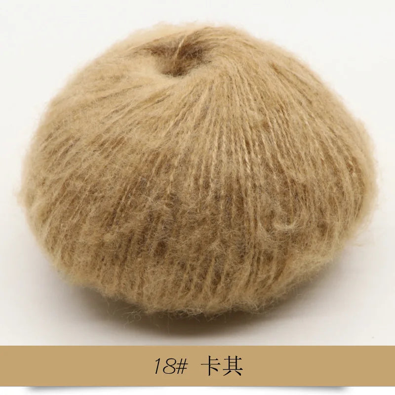 Mohair Yarn 25g Soft Knit Wool For Scarves And Sweaters