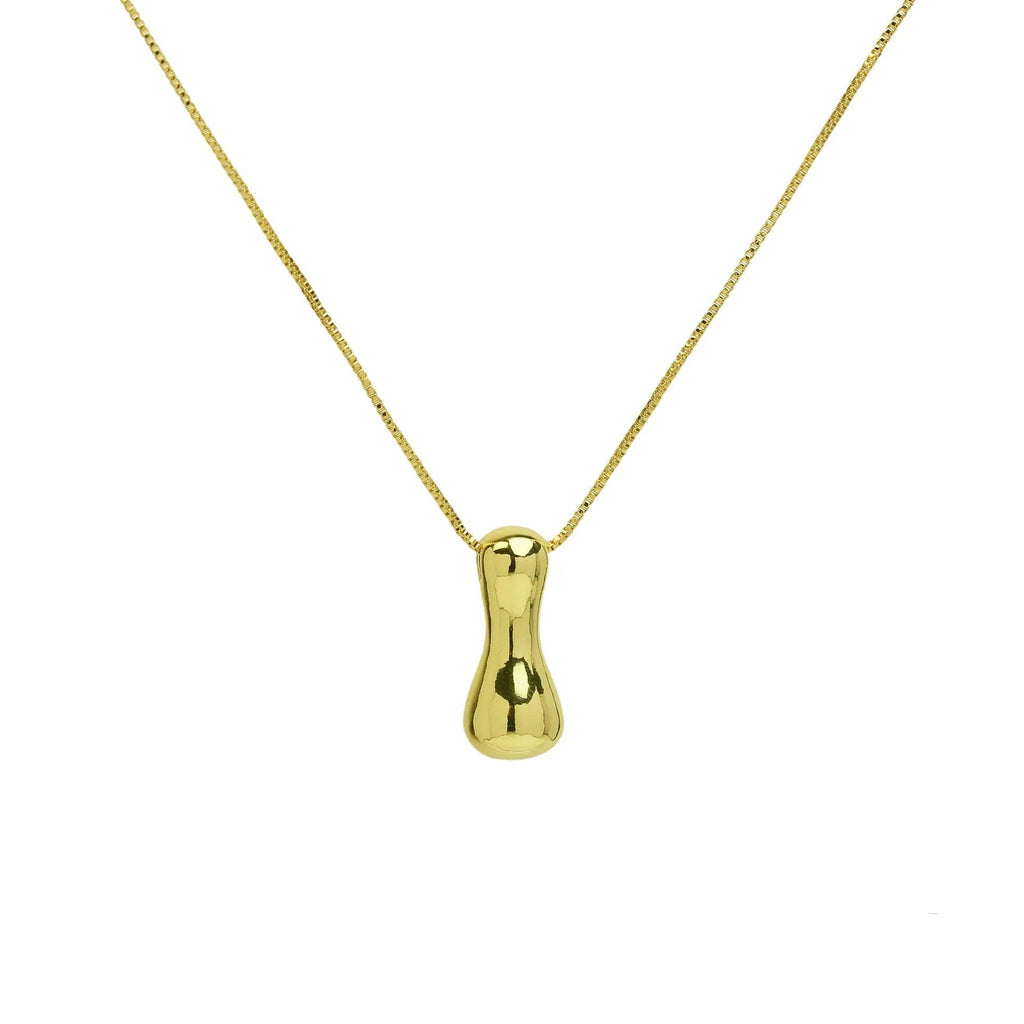 Trendy Gold Plated 18K Chunky Balloon Bubble Initial Letters Pendant Stainless Steel Choker Necklaces for Women Customized Chain