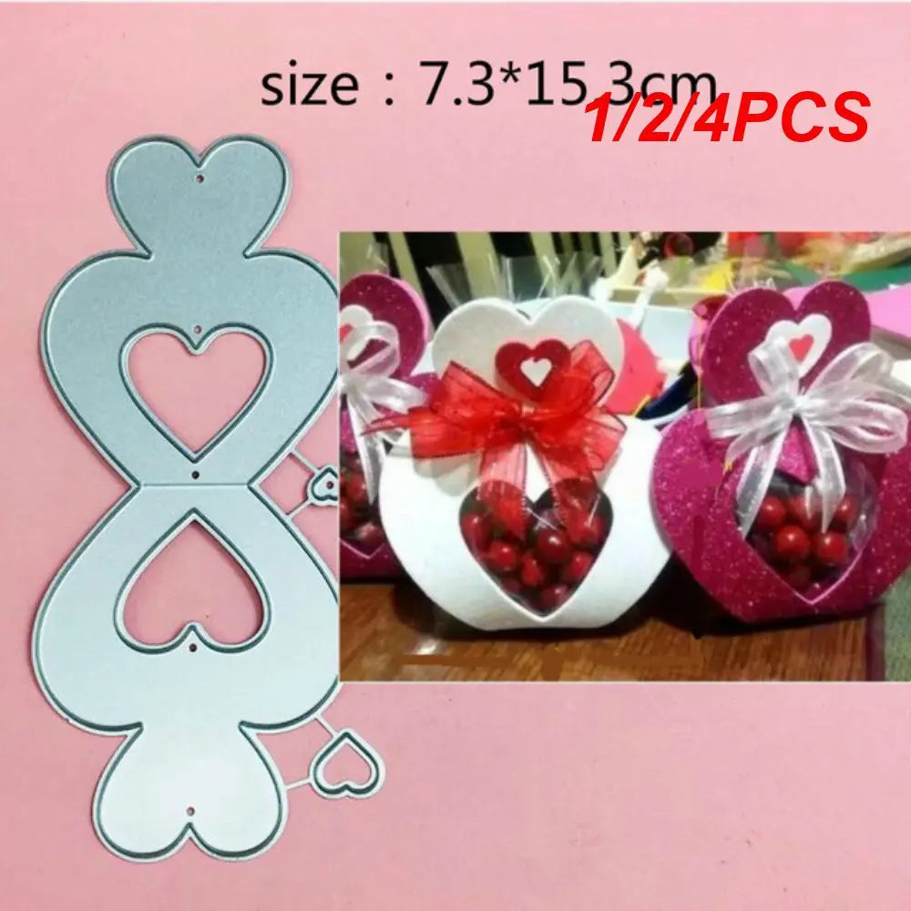 1/2/4PCS Spiral Flower Metal Cutting Dies For Scrapbooking Album Paper Cards Decorative Crafts Embossing Die Cuts