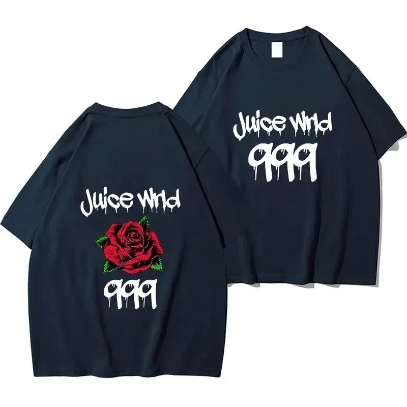 Rapper Juice Wrld 999 Short T Shirt Men's Women's Letter Printed Tshirts Y2k Casual Fashion Sportswear Summer Clothing