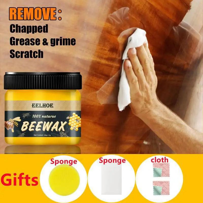 85g Wood Care Wax Solid Wood Furniture Polishing Seasoning Beeswax Polish Furniture Care Maintenance Beeswax with Small Gift New - Winord