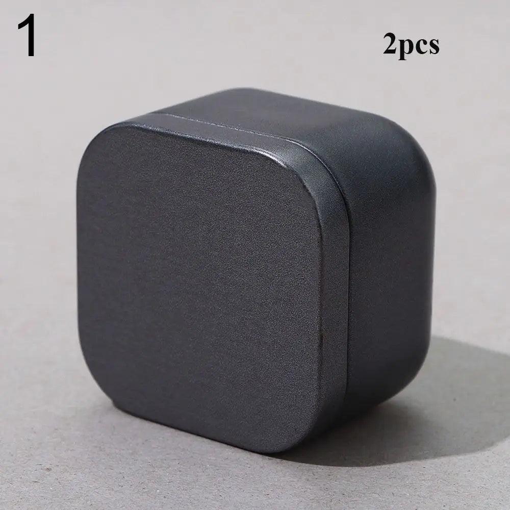 Portable Aluminum Tin Square Shape Jar Cosmetic Container Refillable Bottles Tea Cans Metal Box Candle Jars Candy Packaging Box - Winord