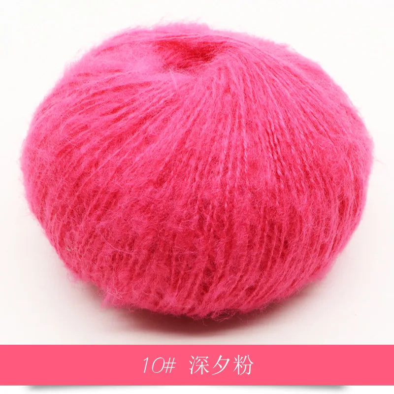 Mohair Yarn 25g Soft Knit Wool For Scarves And Sweaters