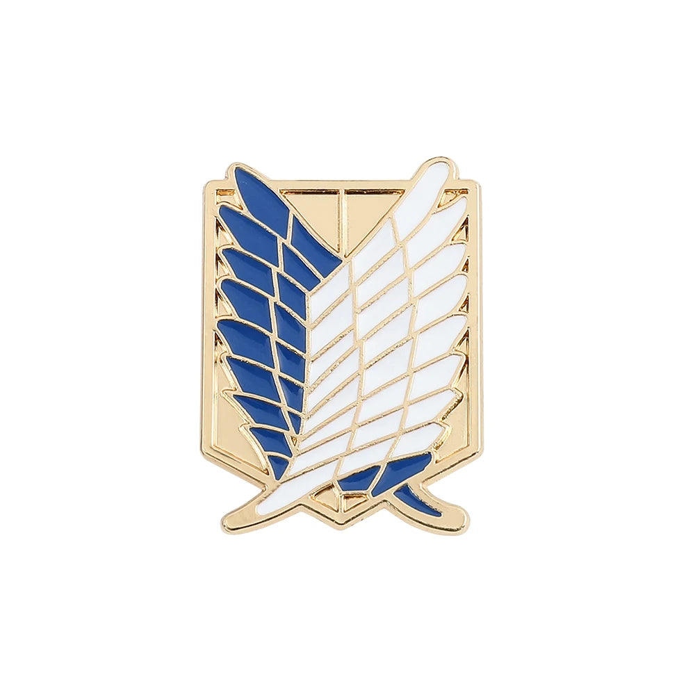 Anime Attack On Titan Enamel Brooch Investigation Team Metal Badge Clothing Backpack Lapel Pin Jewelry Accessories Gifts