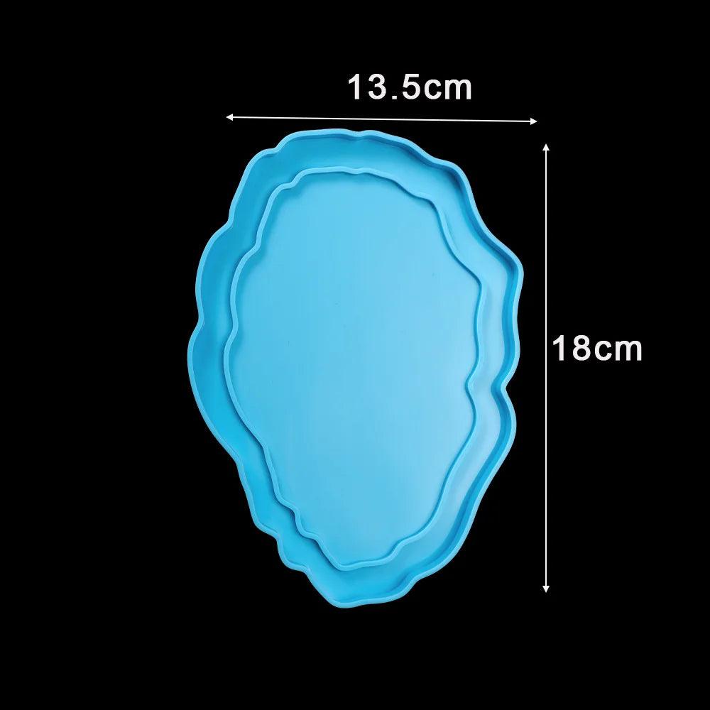 Rectangle Photo Frame Silicone Mold Oval Shape Ornaments Epoxy Resin Mould for DIY Epoxy Resin Mold Crafts Table Home Decoration