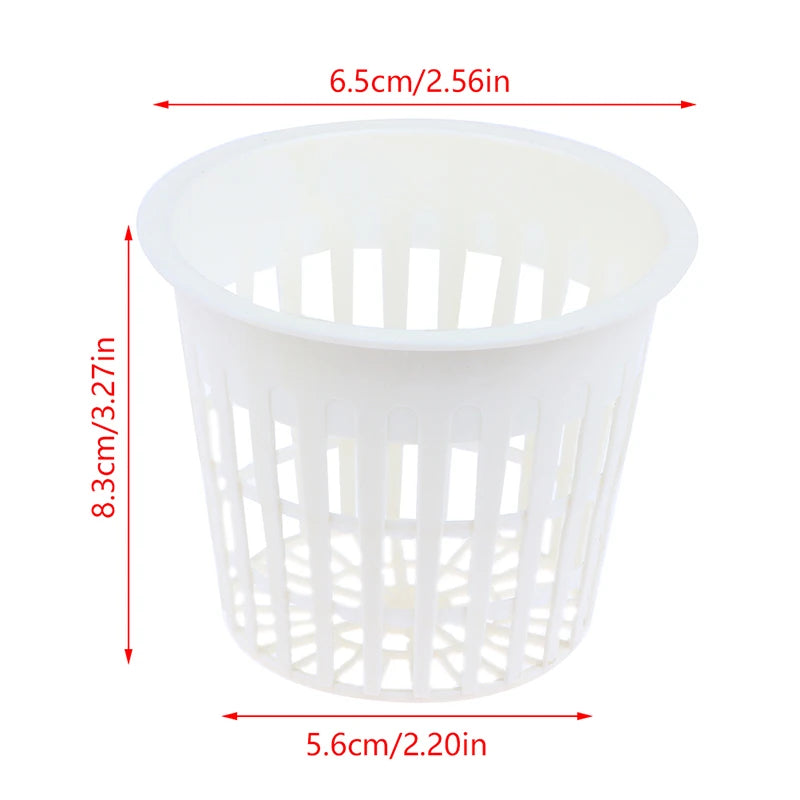 10Pcs 2 Inch 3 Inch Grow Orchids Hydroponics Cups Planting Mesh Pot Soilless Net Basket Slotted Colonization Container