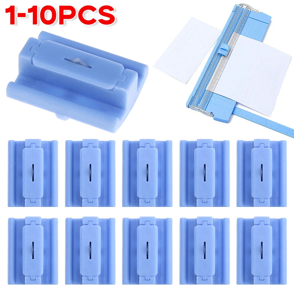 1-10pcs Paper Cutting Replacement Blades Guillotine Paper Cutter with Pull-out Ruler for Photo Trimmers Scrapbooking Supplies