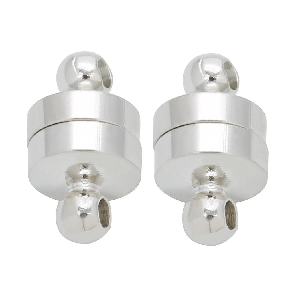 10 pcs/Lot Round Magnetic Clasp Cylinder End Buckle Magnet Claps for Chain Rope Connector DIY Jewelry Bracelet Necklace