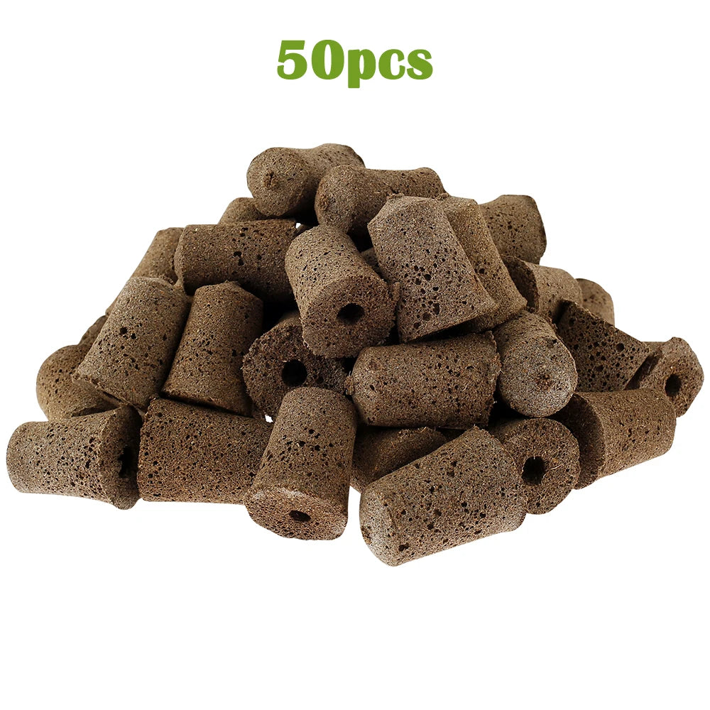 50/100Pcs Seed Growth Sponges Hydroponics Starter Replacement Root Growth Sponges Water Absorbent Garden Planting Accessories