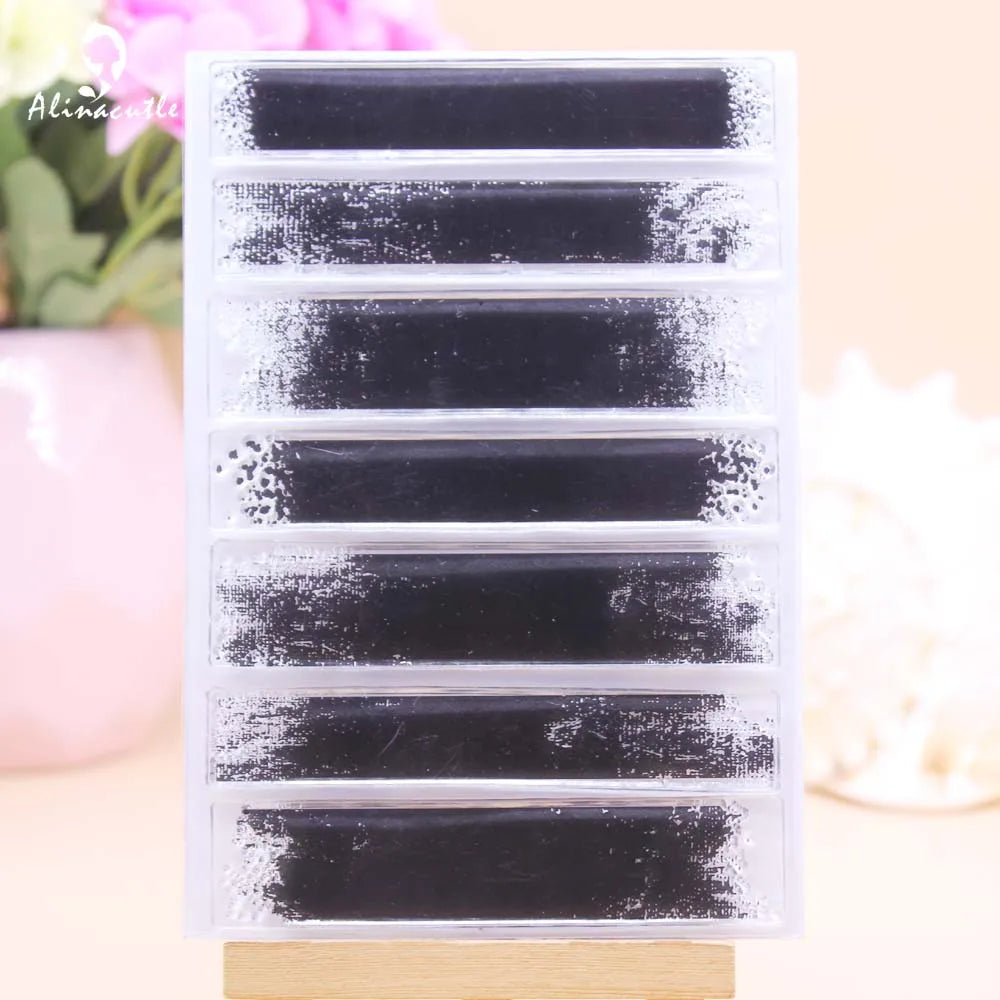 Alinacutle CLEAR STAMP Graffiti Stripe Background DIY Card Scrapbooking Paper Craft Rubber Transparent Silicon Stamps