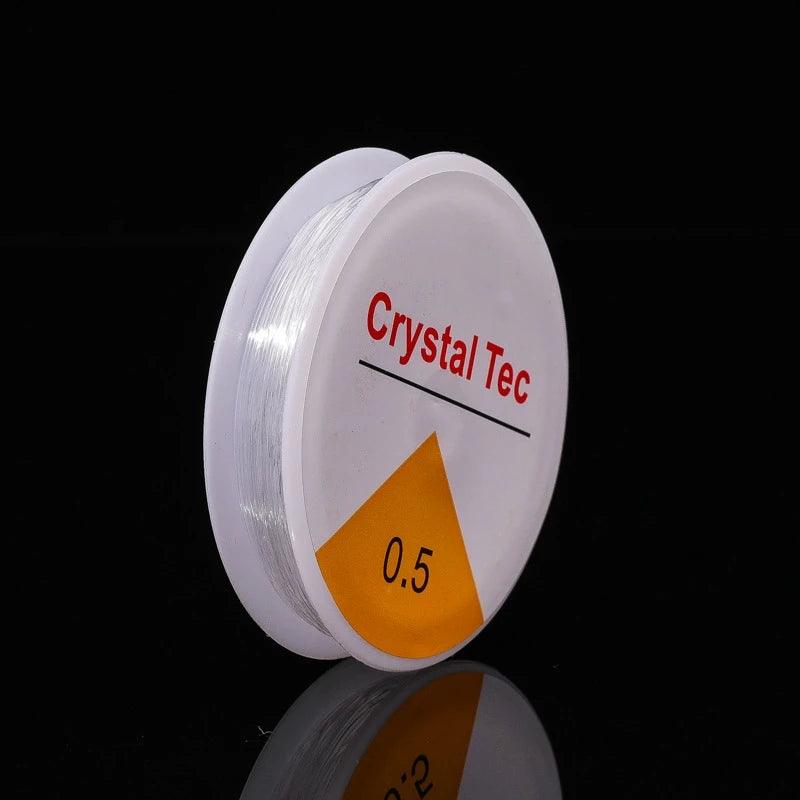 5Pcs/set 0.5-1.0mm Bead Fishing Line Bracelets, DIY Crystal Tec Elastic Rope Beads, Strong Elastic Thread Jewelry Productio
