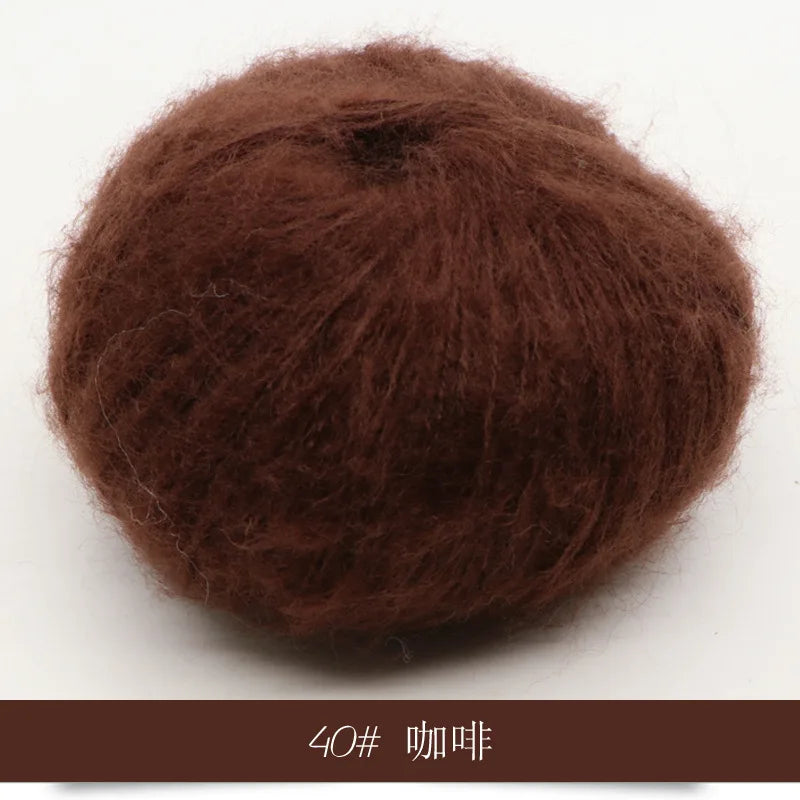 Mohair Yarn 25g Soft Knit Wool For Scarves And Sweaters