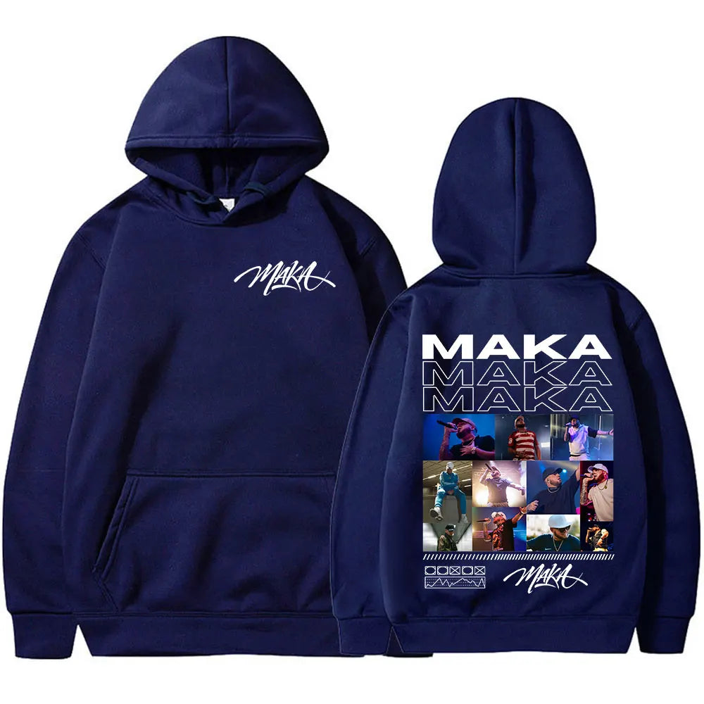 Rapper Maka Graphic Hoodies Men Women Clothing Fashion Hip Hop Sweatshirt Casual Oversized Long Sleeve Pullover Hoody Streetwear