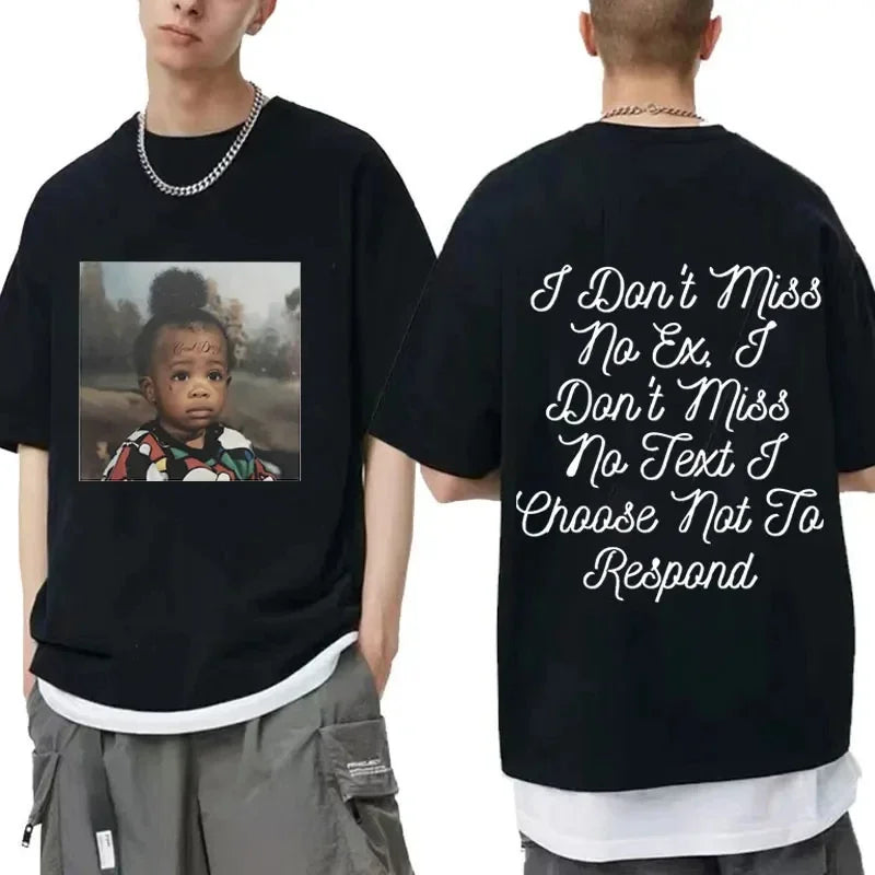 SZA Graphic Men T Shirts Cotton Hip Hop 90s Casual Oversized Streetwear Tees