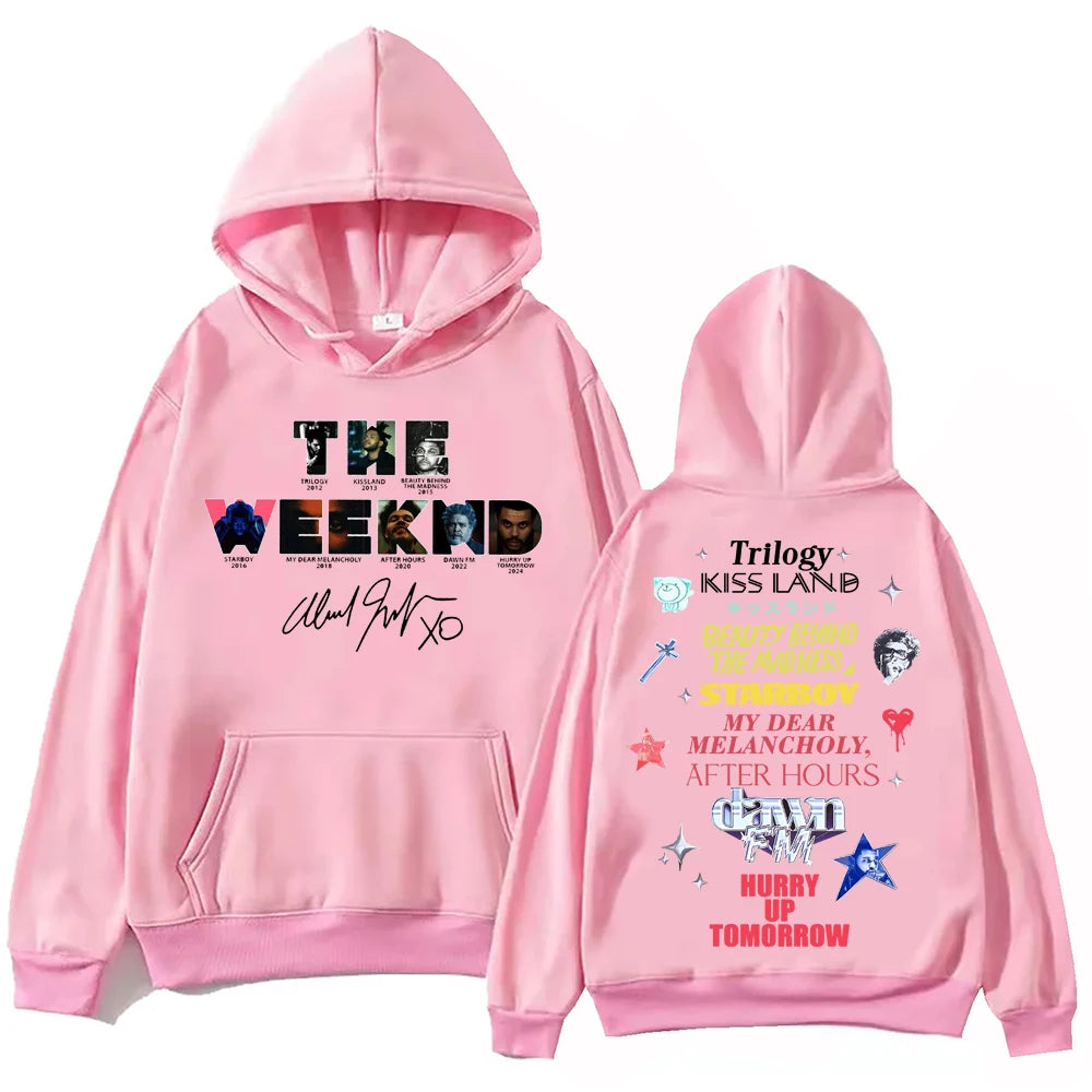 2025 The Weekndd Album Hurry Up Tomorrow Hoodie Harajuku Pullover Tops Man Woman Sweatshirt Fans Gift