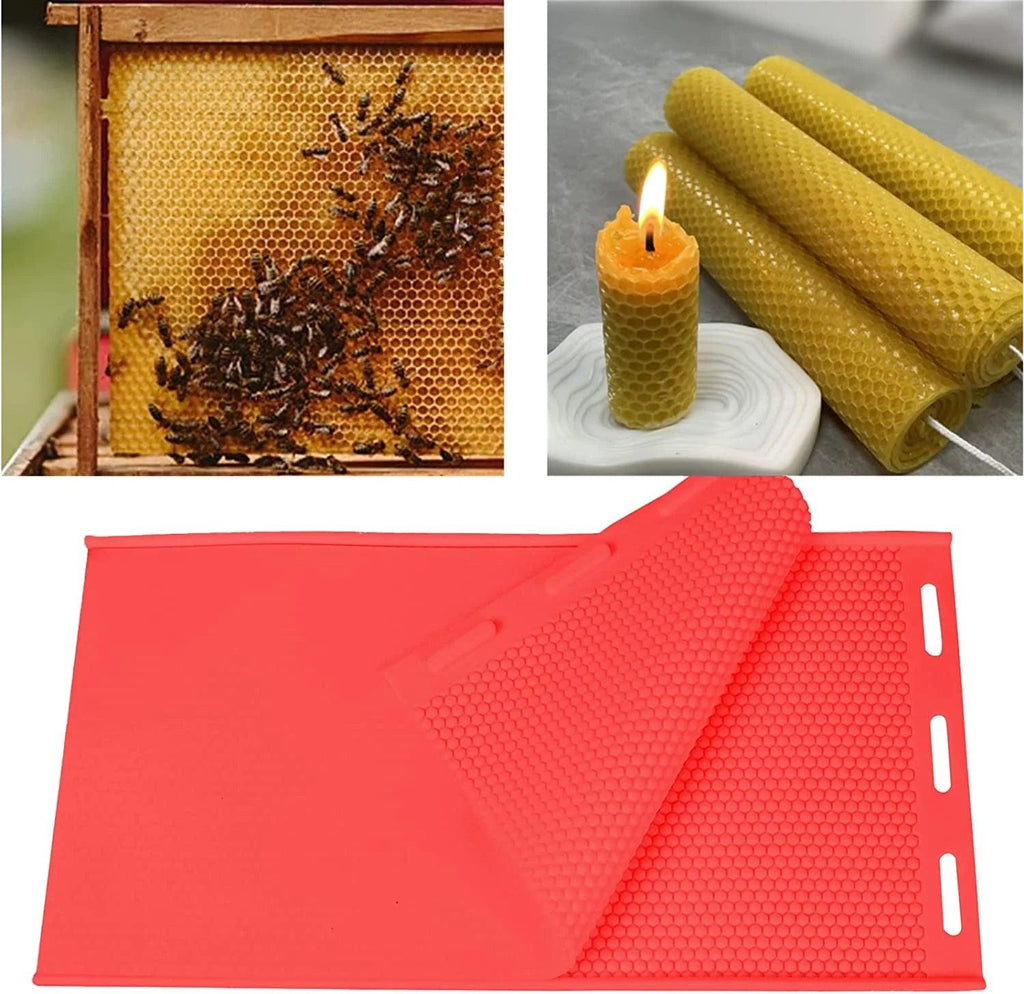 Silicon Flexible Beehive Wax Machine Foundation Sheets Mold Beeswax Foundation Press Mould Beekeeping for Beekeeper Candle