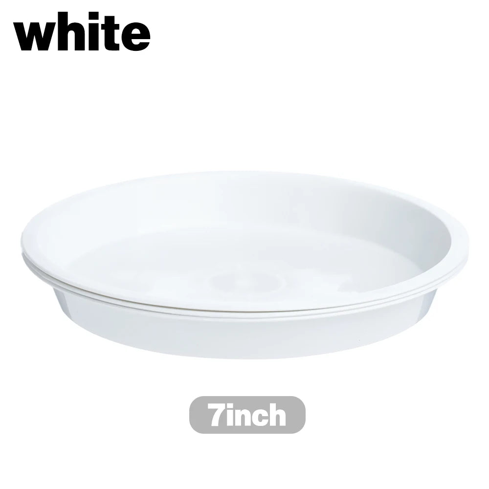3Pcs Plant Saucer 4/6/7/8/10 inch Drip Trays Plastic Tray Saucers Indoor Outdoor Flower Pot Round