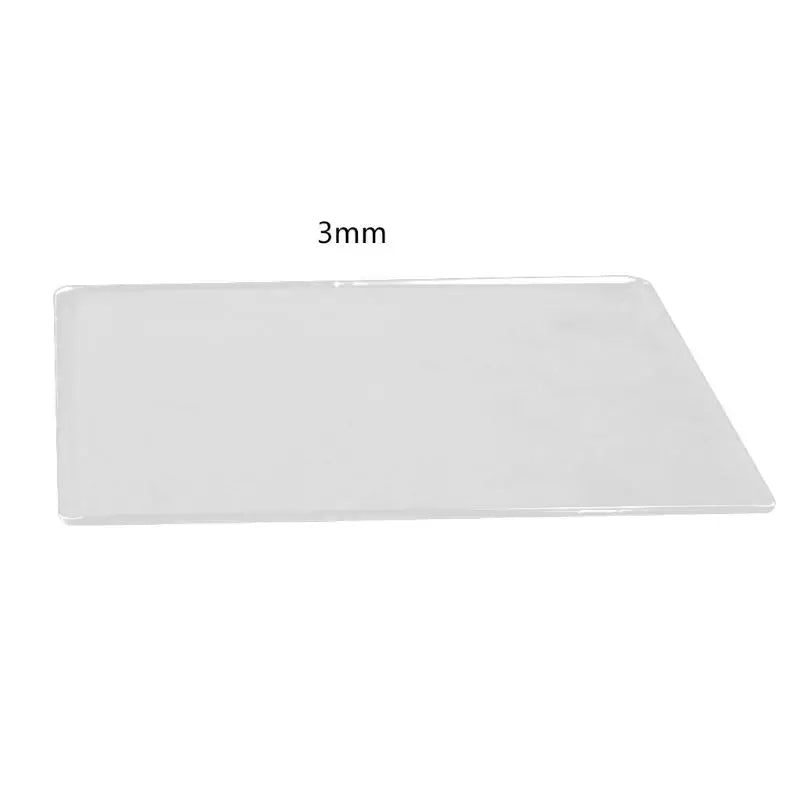 Transparent Acrylic Die Cutting Plates Rectangle Clear Cutting Stencil Plate