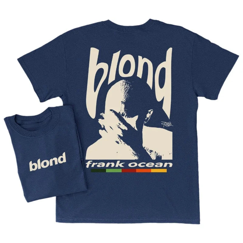 Rapper Frank Retro Graphic T Shirt Men's Hip Hop Ocean Album Unisex Oversized Cotton Tee