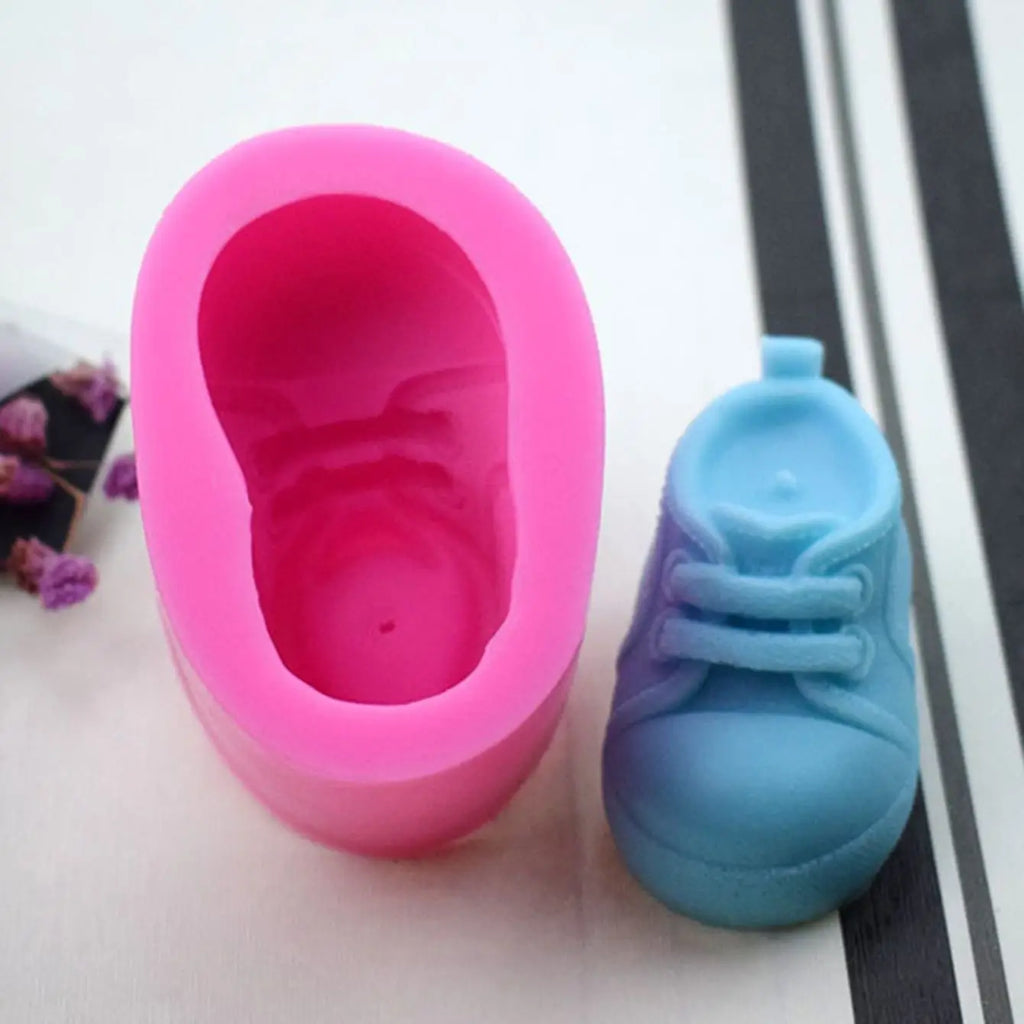 1pc Reusable DIY Silicone Mold,Creative Shoes Shaped Washable Silicone Mold For DIY Lovers