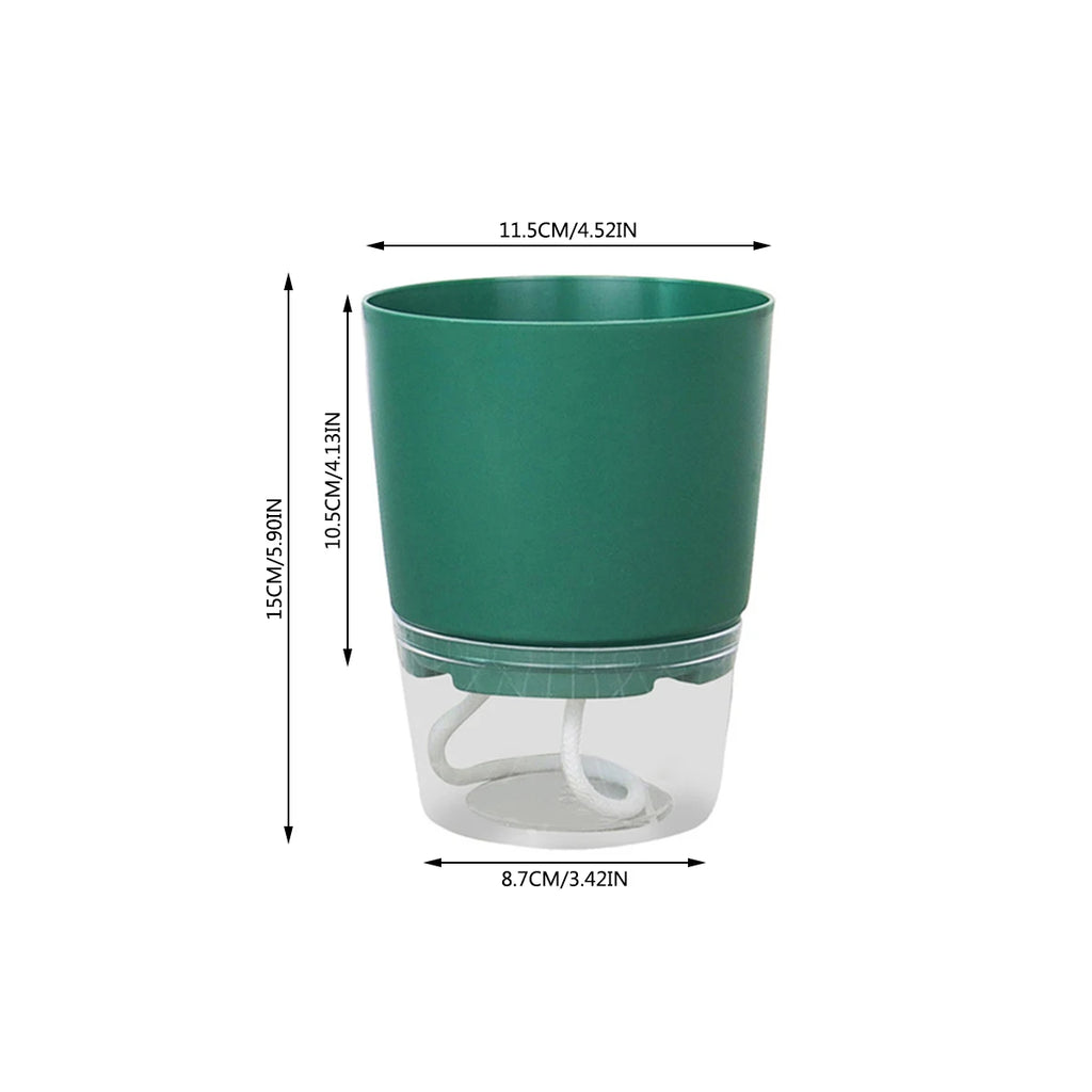 Self Watering Plant Pots Lazy Hydroponic Water Absorbing Flower Pot Succulent Plant Flowerpot Garden Modern Decorative Injection