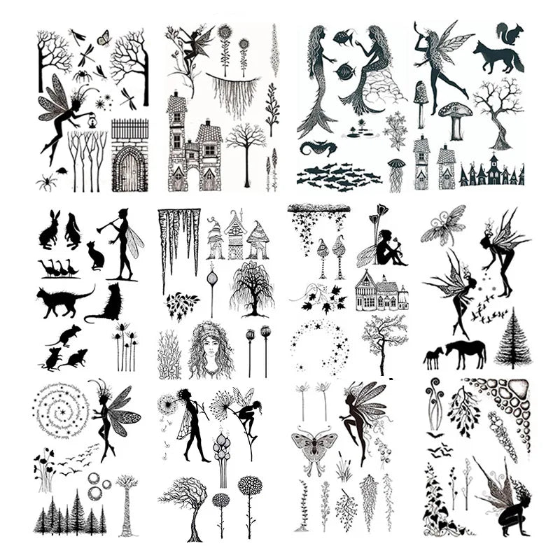 New Arrivals Fairy Plants Clear Stamps for DIY Scrapbooking Card Transparent Silicone Stamp Making Photo Album Crafts Decoration