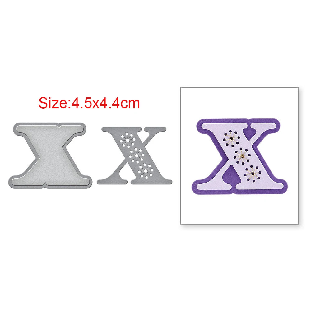 Stitched Alphabet Metal Cutting Dies Stitched Punctuation Symbols Numbers Die Cuts for DIY Scrapbooking Crafts Card Making