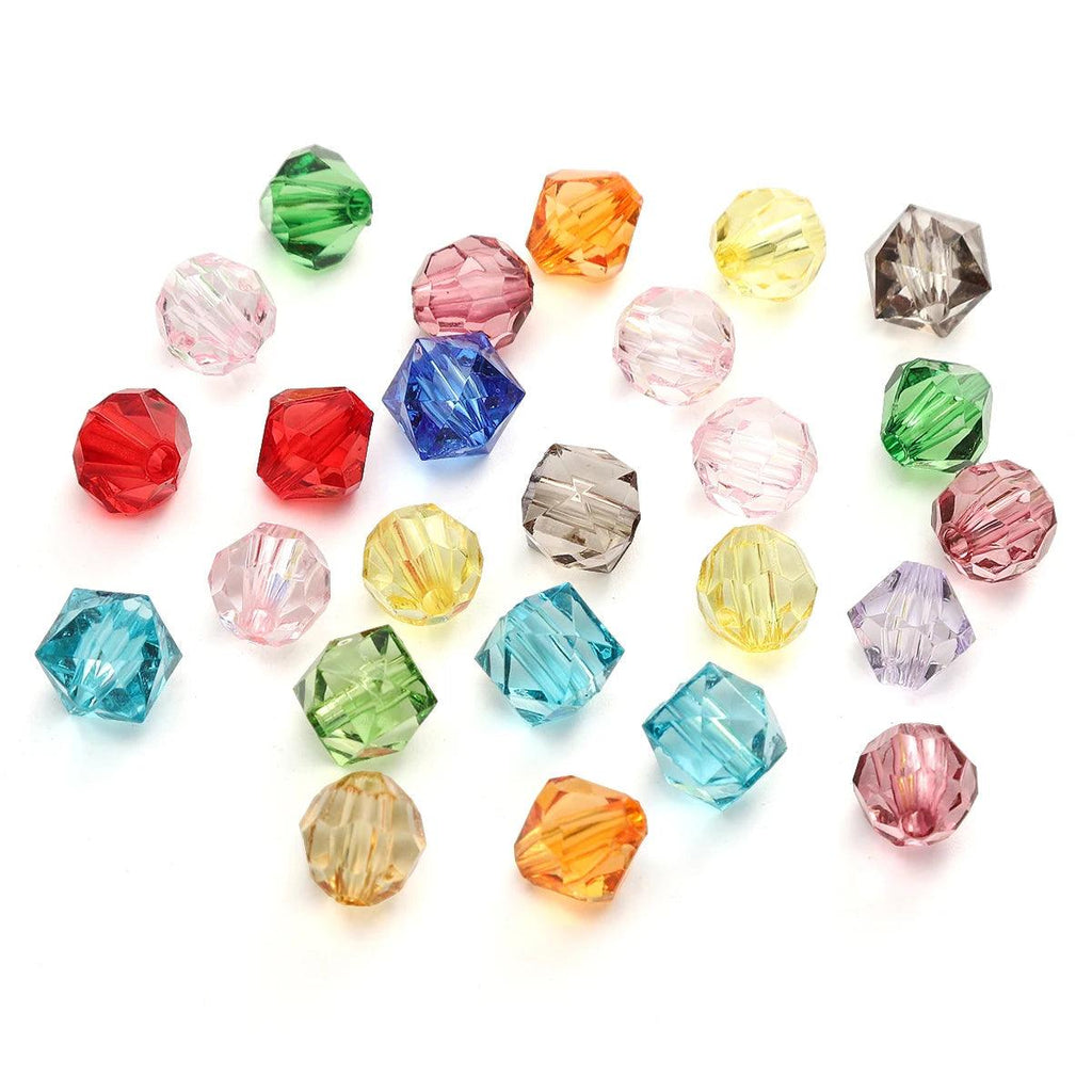 About 46Pcs Acrylic Cut Beads Diamond Beads Unique Scattered Beads Handmade DIY Jewelry Bracelets Earrings Accessories Materials