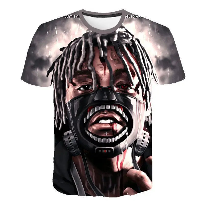 Rapper Juice Wrld 999 Short T Shirt Men's Women's Letter Printed Tshirts Y2k Casual Fashion Sportswear Summer Clothing