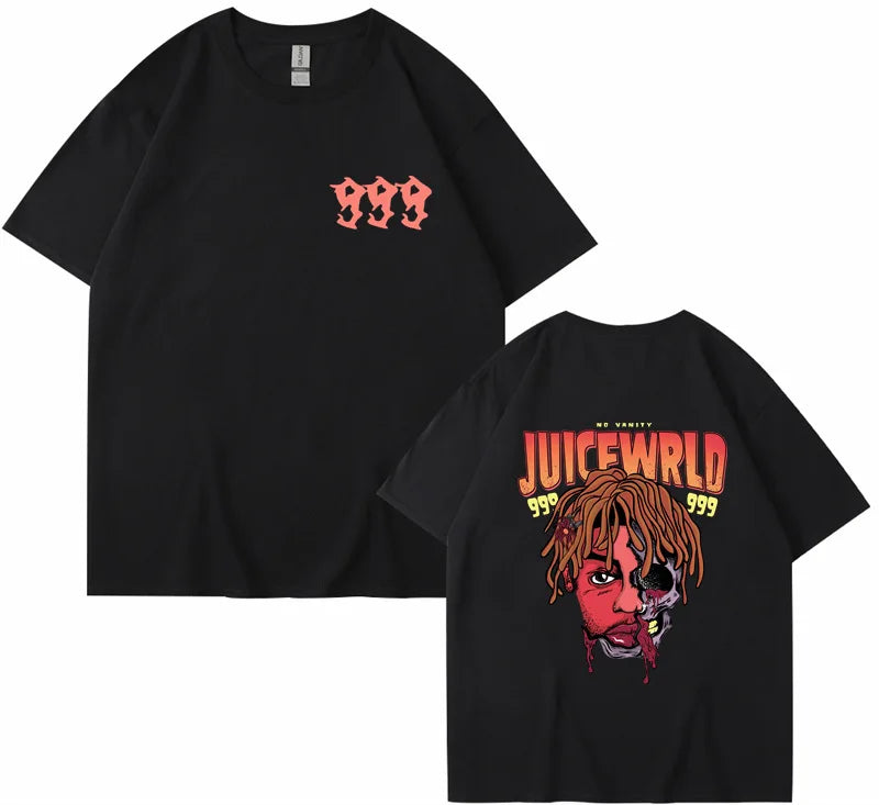 Rapper Juice Wrld 999 Short T Shirt Men's Women's Letter Printed Tshirts Y2k Casual Fashion Sportswear Summer Clothing