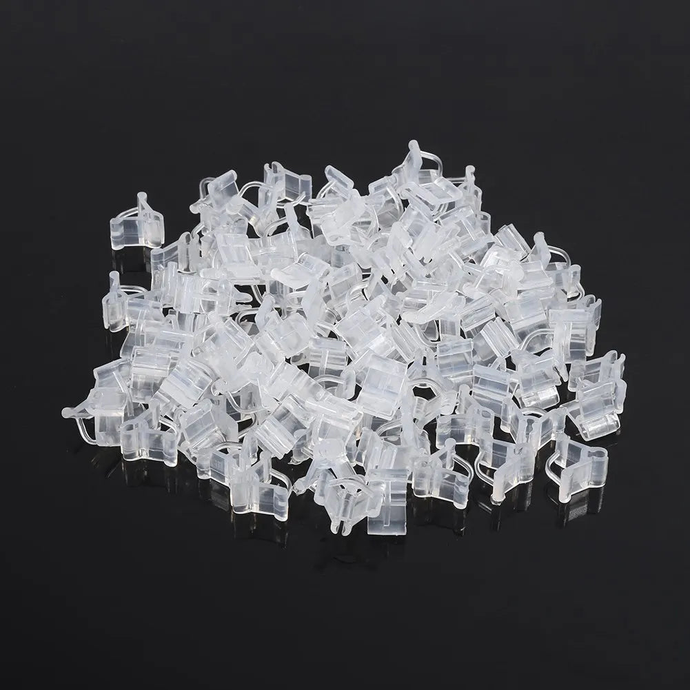Grafting Clip Vertical Clamp Grafting Fixed Clamp Plant Support Clips Plant Grafting Clip Plastic Connects for Farm Garden