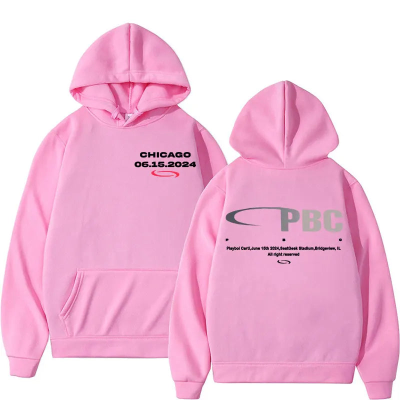 Playboi Carti PBC Opium Label Logo Print Hoodies Men Women Harajuku Y2k Hip Hop Sweatshirt Fashion Casual Fleece Pullover Hoodie