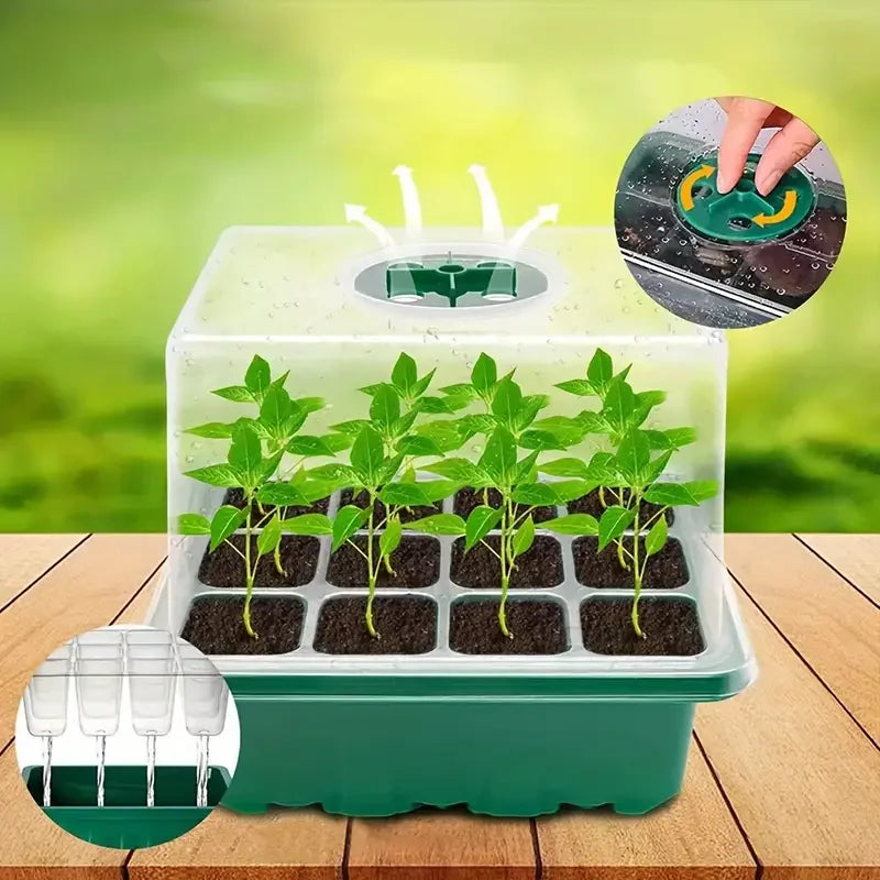 1PC Seedling Pot Green: Planting Transplanting Multifunctional Gardening Planting Pot Nursing Care Seedling Box Grow Pots