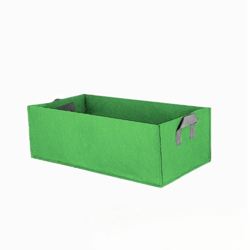 Square Fabric Raised Garden Bed,Nonwoven Grow Bag, Breathable Planting Container with Handles,Reinforced Flower Pot for Outdoor