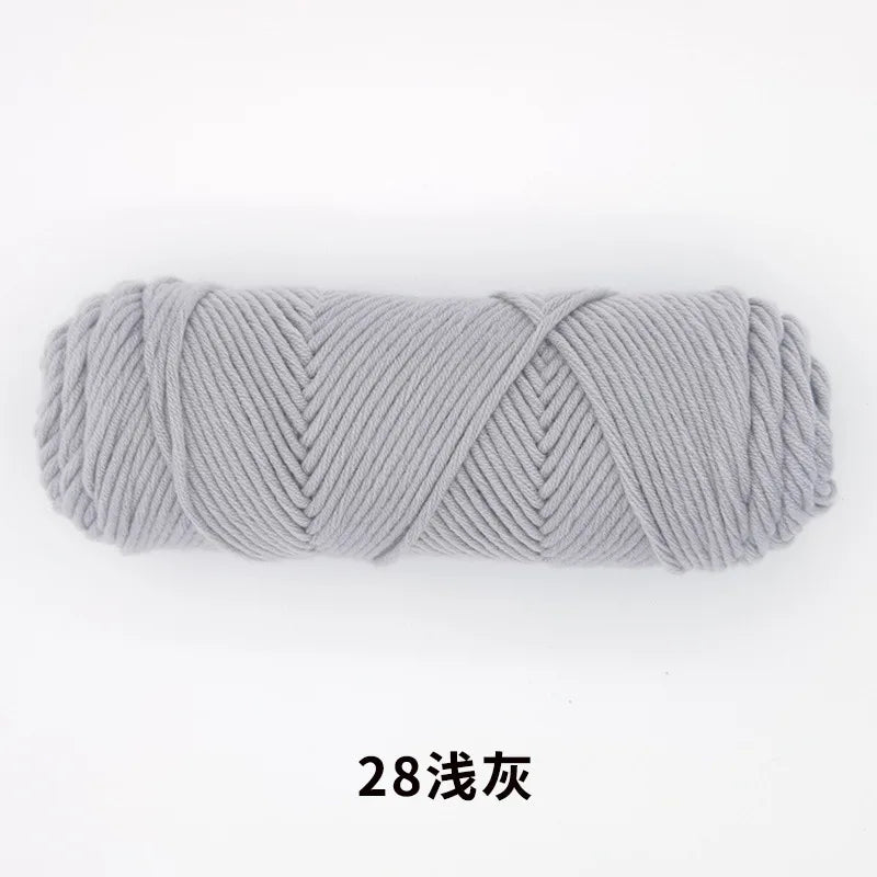 Milk Cotton Yarn 8 Ply Acrylic Crochet For Amigurumi Doll