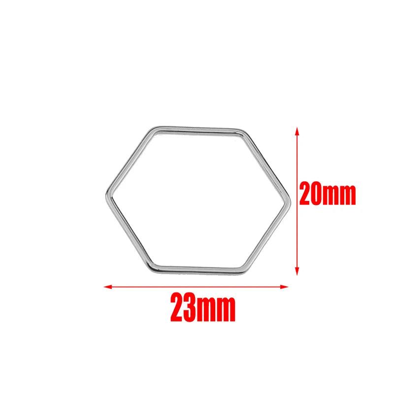 10pcs Stainless Steel Charms Connectors Hollow Frame Bezel Cross Moon for DIY Casting Necklaces Earrings Jewelry Making Supplies